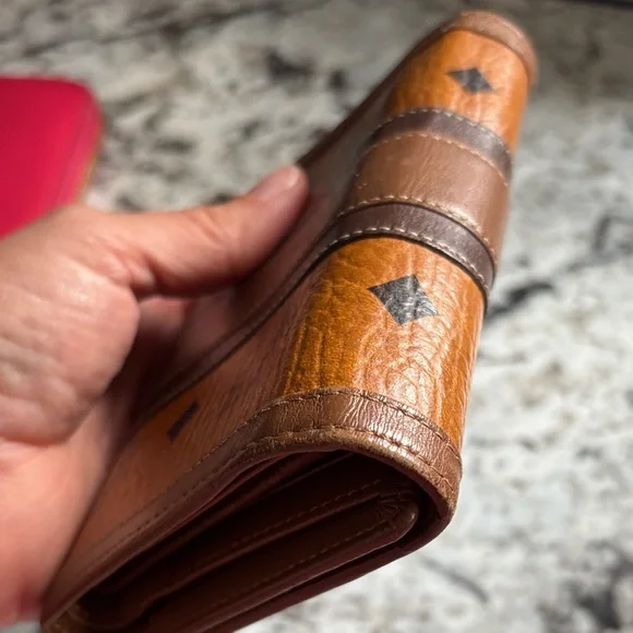 MCM Cognac and Dark Brown Leather Wallet - EUC - Picture 16 of 16